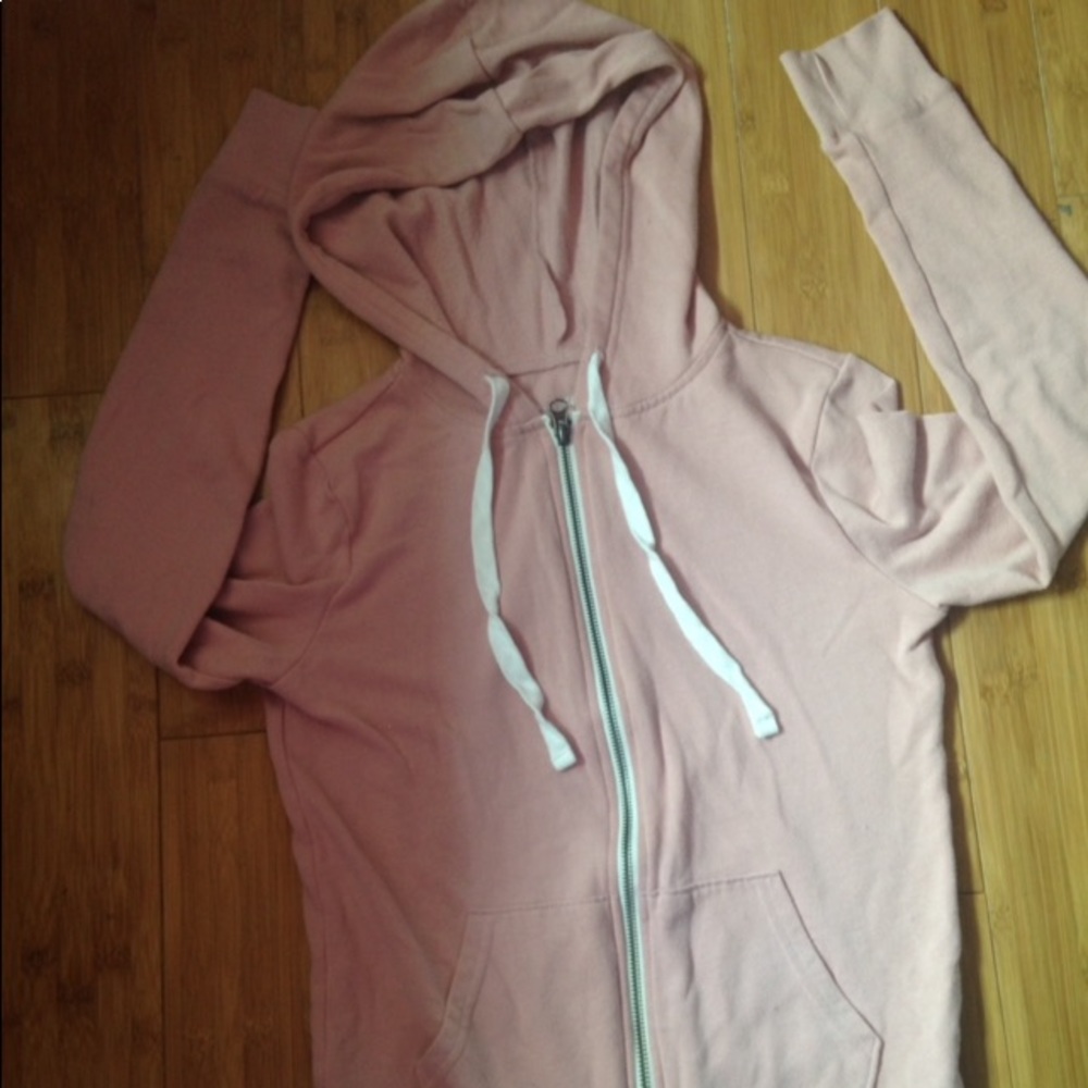 Pink zipper hoodie